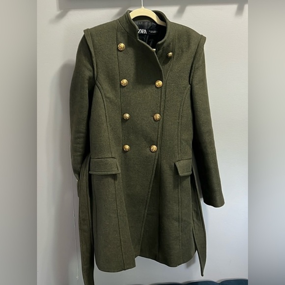 NEW No Tag ZARA DOUBLE BREASTED JACKET - Picture 4 of 7